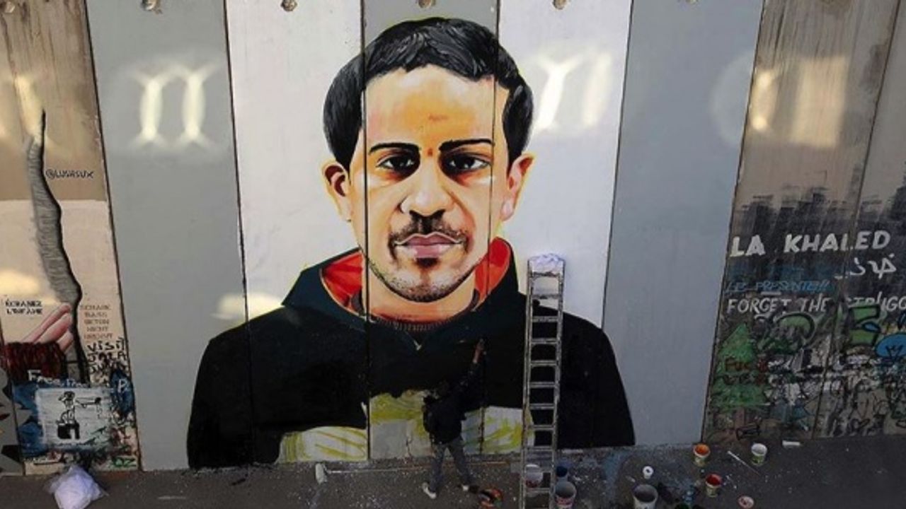 Filistinli ressamdan dünyaya bir mesaj daha