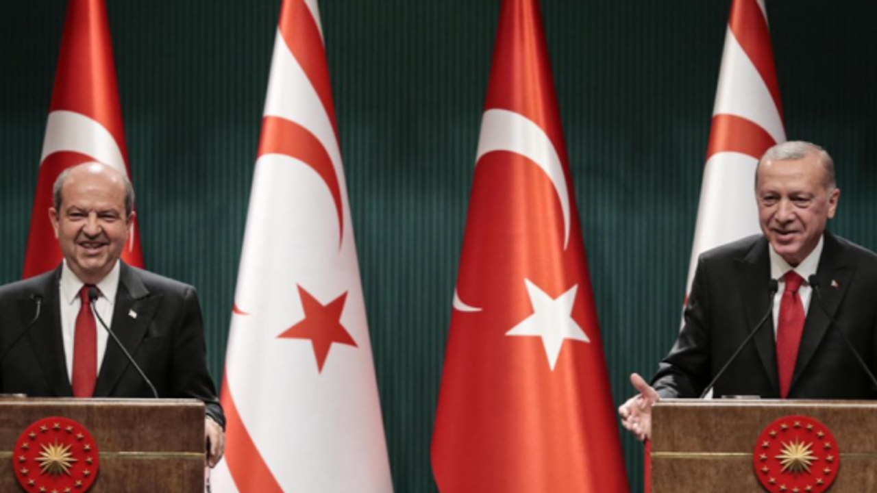 Cumhurbaşkanı Erdoğan ve Ersin Tatar'dan ortak basın toplantısı