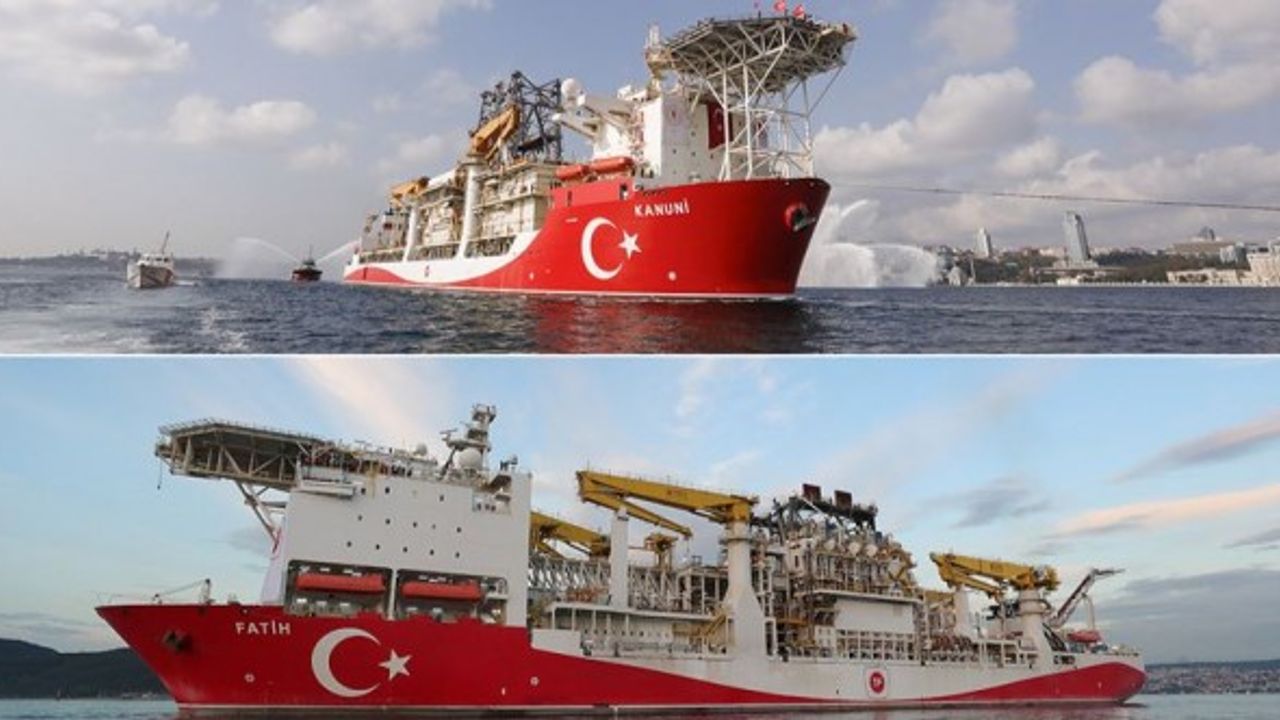 Fatih ve Kanuni sondaj gemileri Karadeniz'de