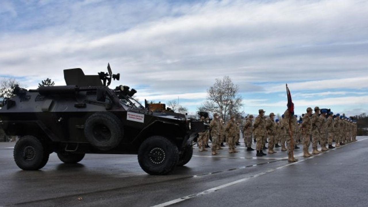 Jandarmanın zırhlı araç eğitimi