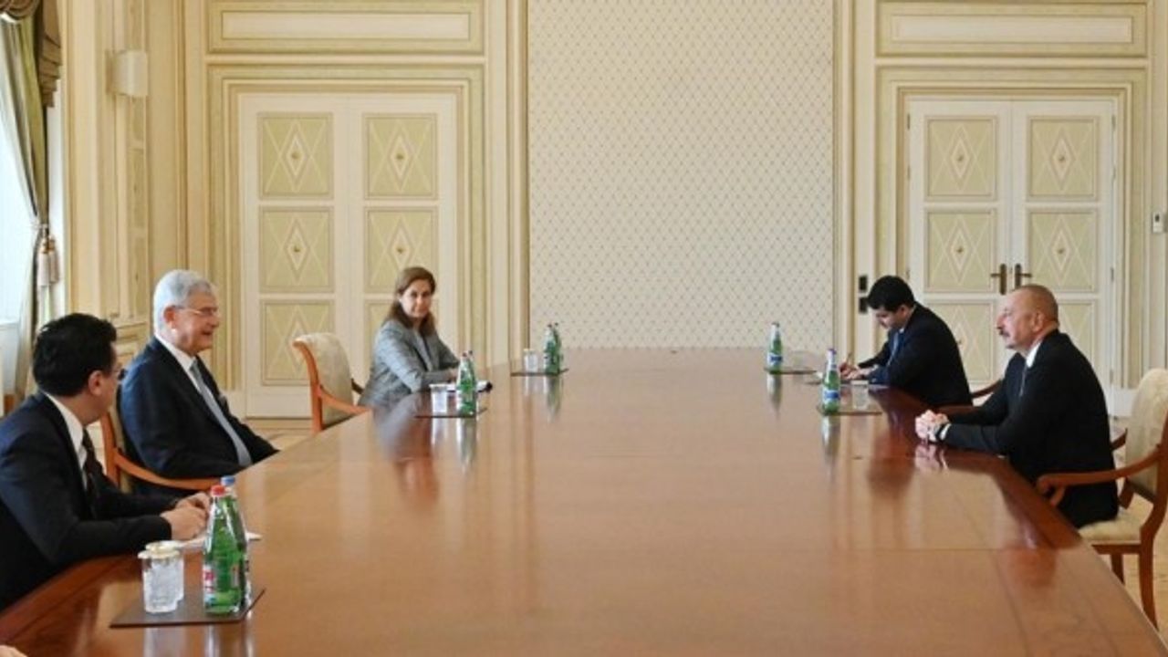Aliyev, BM 75. Genel Kurul Başkanı Bozkır'ı kabul etti