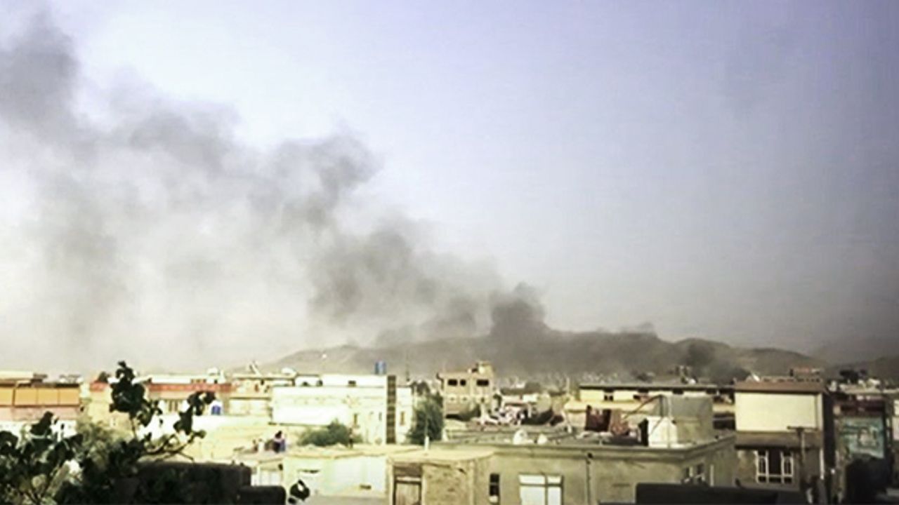 Kabil Havaalanı'nı hedef aldığı düşünülen şüphelilere İHA saldırısı