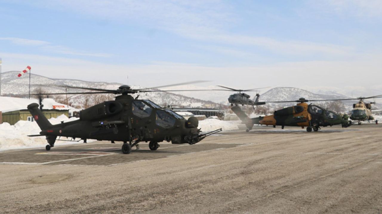 ATAK helikopterleri Tunceli'de göreve başladı