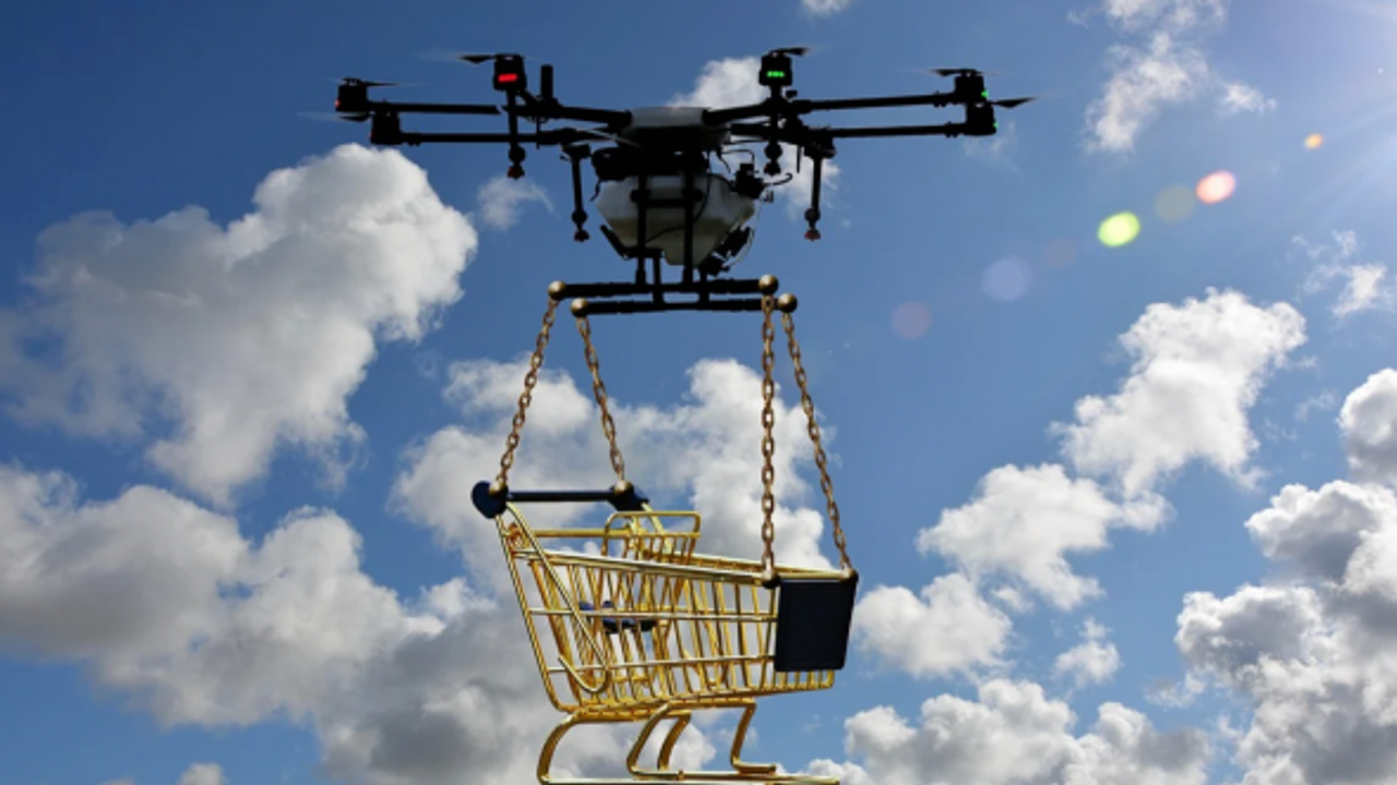 Amazon'un teslimat drone'u yangına sebep oldu