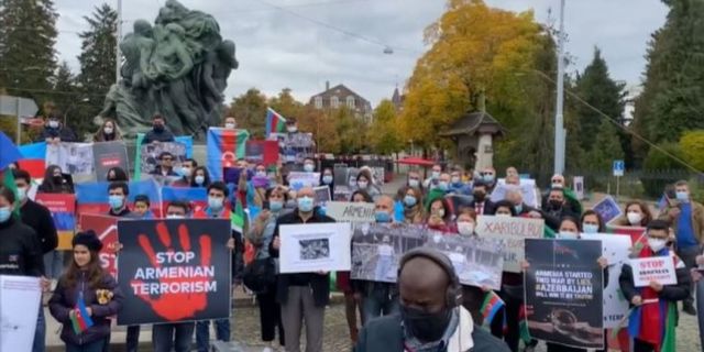 Avrupa'da Azerbaycan’a destek gösterileri düzenlendi