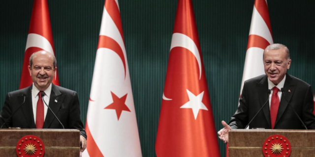 Cumhurbaşkanı Erdoğan ve Ersin Tatar'dan ortak basın toplantısı
