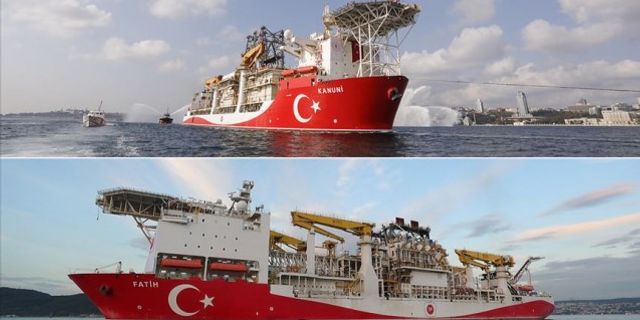 Fatih ve Kanuni sondaj gemileri Karadeniz'de