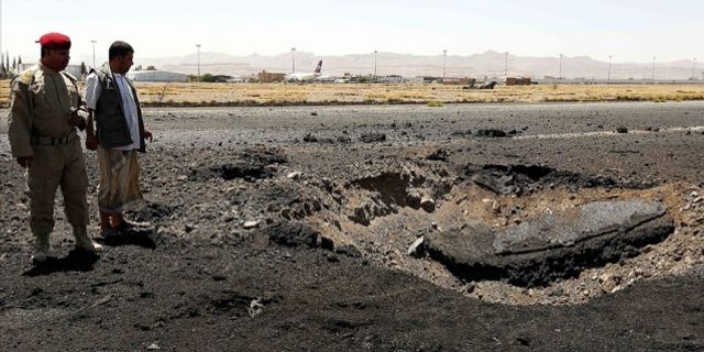 Suudi Arabistan öncülüğündeki koalisyon güçlerinden hava saldırısı