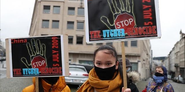 Belçika'da Çin'in Uygurlara yönelik uygulamalarının 'soykırım' olarak tanınması istendi