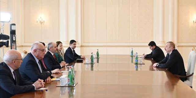 Aliyev TBMM Dışişleri Komisyonu heyetini kabul etti