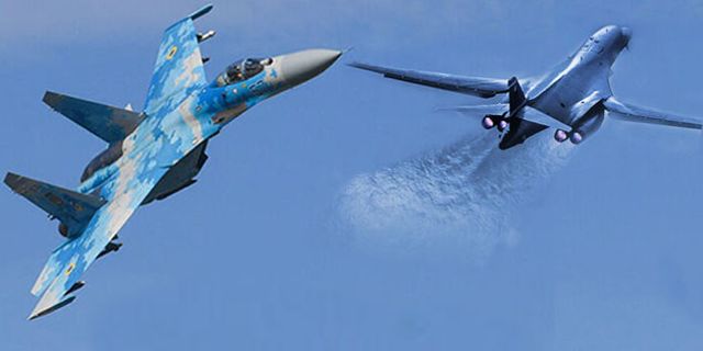 Rus Su-27 jeti Baltık'ta ABD bombardıman uçaklarını önledi