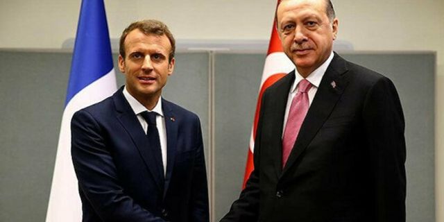 Cumhurbaşkanı Erdoğan, NATO Karargahında Macron ile görüştü