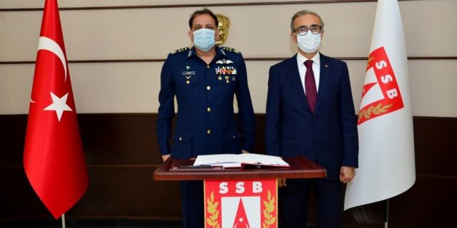 SSB Başkanı Demir ile Pakistan Hava Kuvvetleri Komutanı arasında görüşme