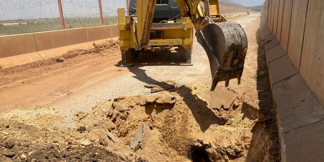 Suriye'den Türkiye'ye kazılan tünel imha edildi