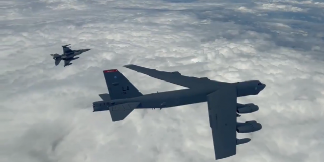 Türk Hava Kuvvetleri'nden ABD'nin B-52 uçaklarına destek