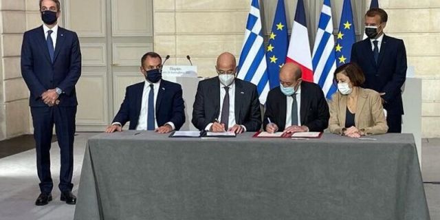 Fransa ve Yunanistan arasında geniş kapsamlı savunma anlaşması
