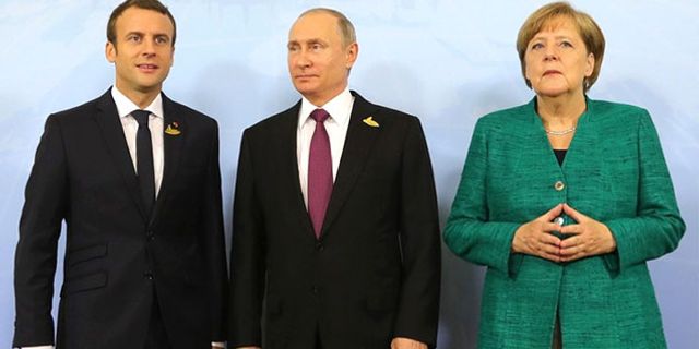 Putin, Merkel ve Macron telefonda görüştü