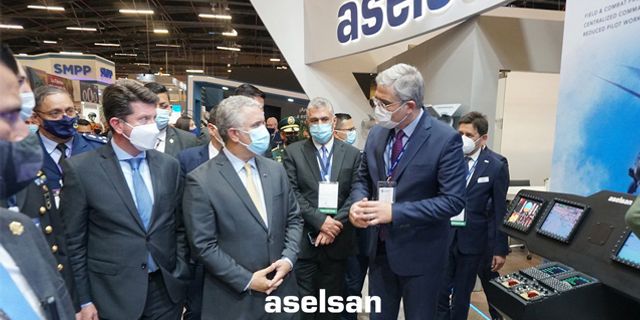 Kolombiya Devlet Başkanı Expodefensa 2021 Fuarı’nda ASELSAN'ı ziyaret etti