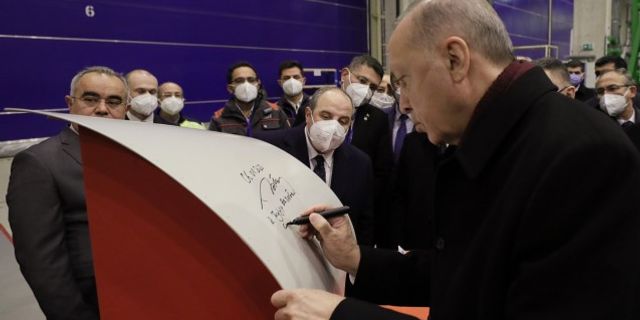 Cumhurbaşkanı Erdoğan, HÜRJET'i inceledi