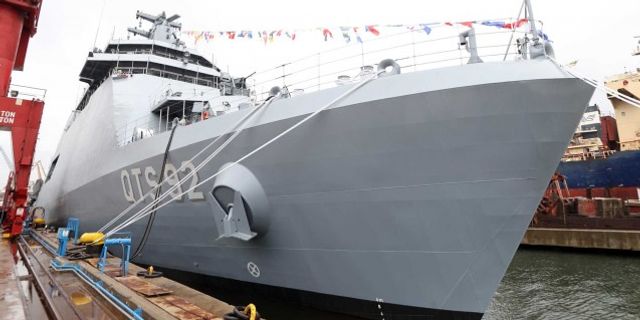 AL SHAMAL silahlı eğitim gemisi Katar'a teslim edildi