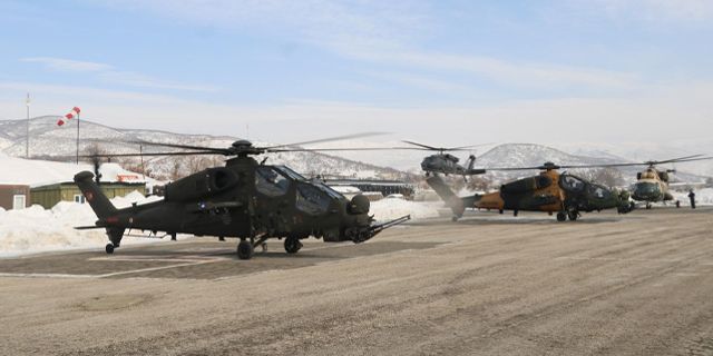 ATAK helikopterleri Tunceli'de göreve başladı
