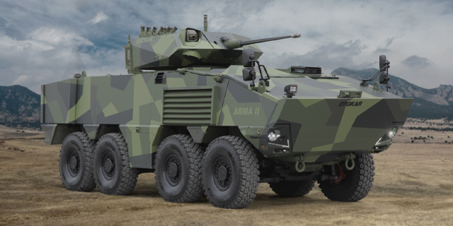 Otokar zırhlı araç ailesinin yeni üyesi:  ARMA II 8x8