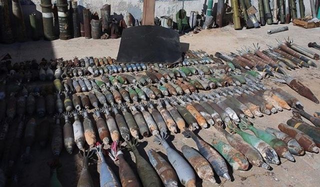 Libya'da 10 ton patlayıcı imha edildi