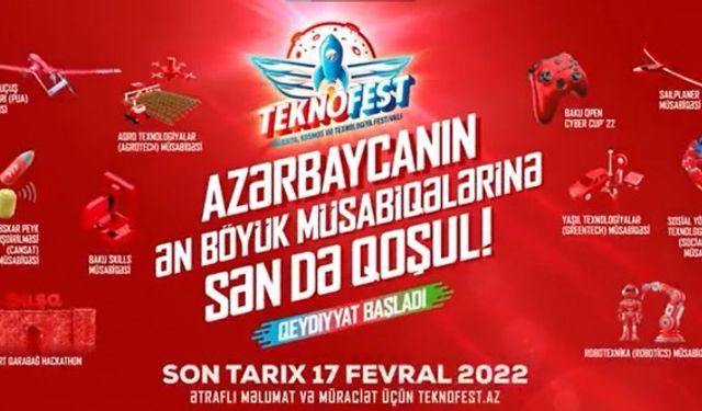 İlk uluslararası TEKNOFEST Azerbaycan’da