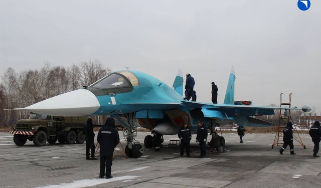 Rusya'ya yeni parti Su-34 savaş uçağı teslimatı